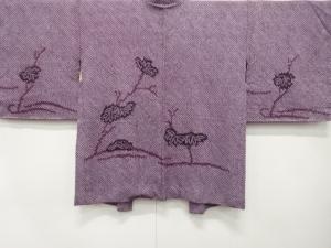 アンティーク　本総絞り　笹模様　絵羽織